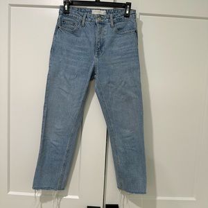 TopShop cropped straight jeans